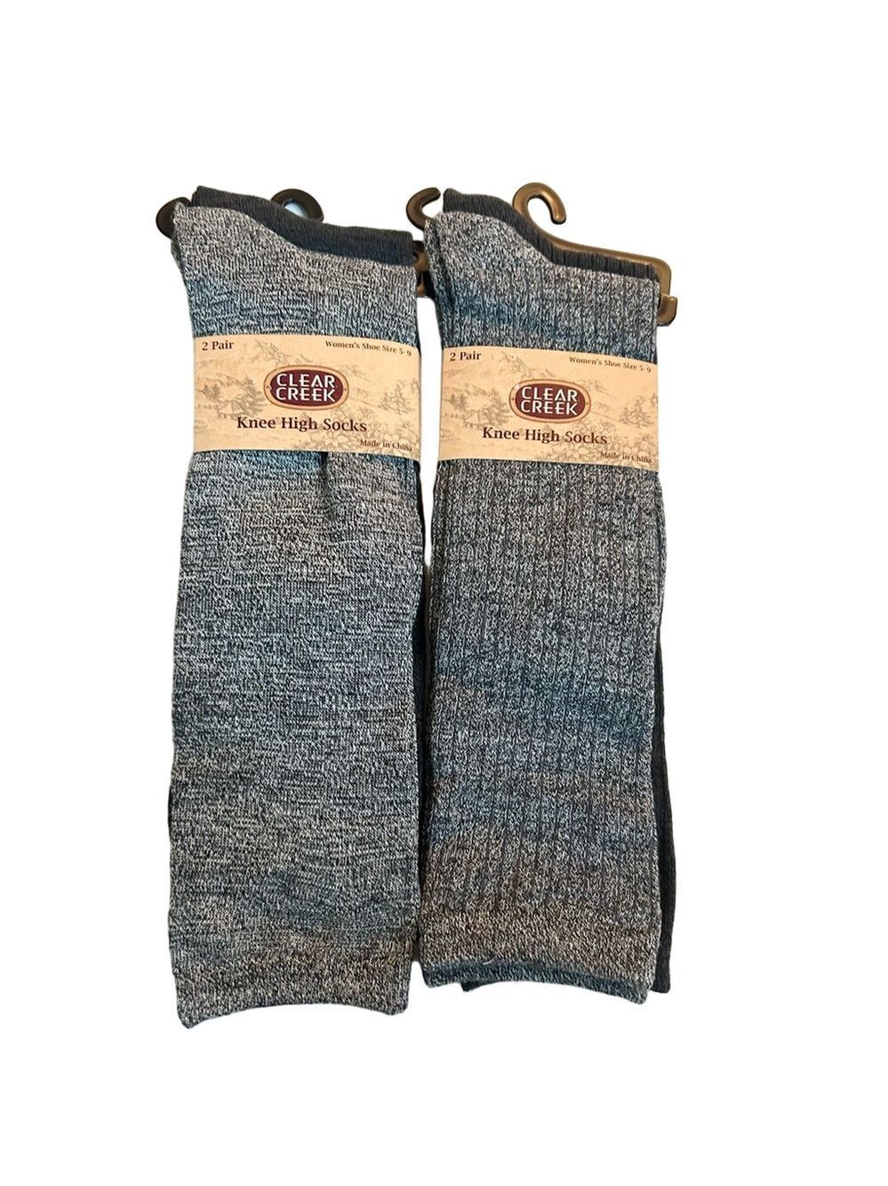 Clear Creek Woman’s Knee High Socks 4 Pairs Size 9 - 11 NWT